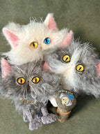 Three Mihuatangs - OOAK Handmade Fluffy Art Doll Set by Yizcho