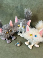 Three Mihuatangs - OOAK Handmade Fluffy Art Doll Set by Yizcho