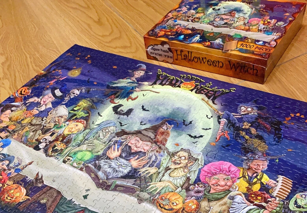 The Witch's Last Supper - 1000 Piece Jigsaw Puzzle - Handcrafted Artisan Collectible - SoftLore