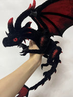 Black Dragon Art Doll DIY Kit - Poseable Fantasy Creature Craft Tutorial - Handcrafted Artisan Collectible - SoftLore