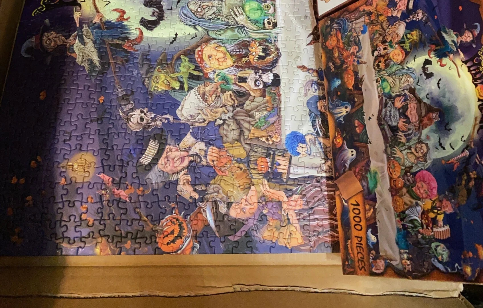The Witch's Last Supper - 1000 Piece Jigsaw Puzzle - Handcrafted Artisan Collectible - SoftLore