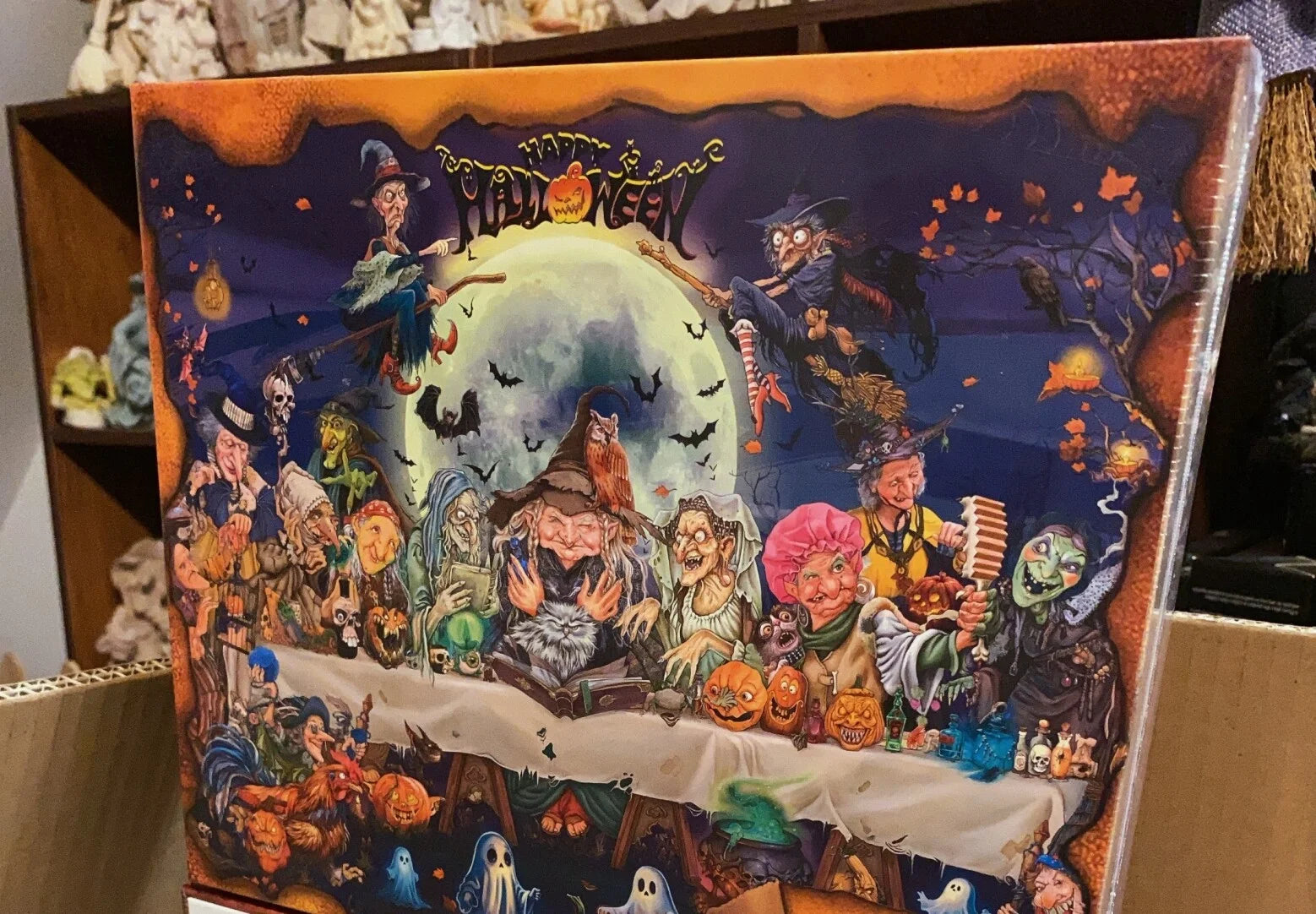 The Witch's Last Supper - 1000 Piece Jigsaw Puzzle - Handcrafted Artisan Collectible - SoftLore