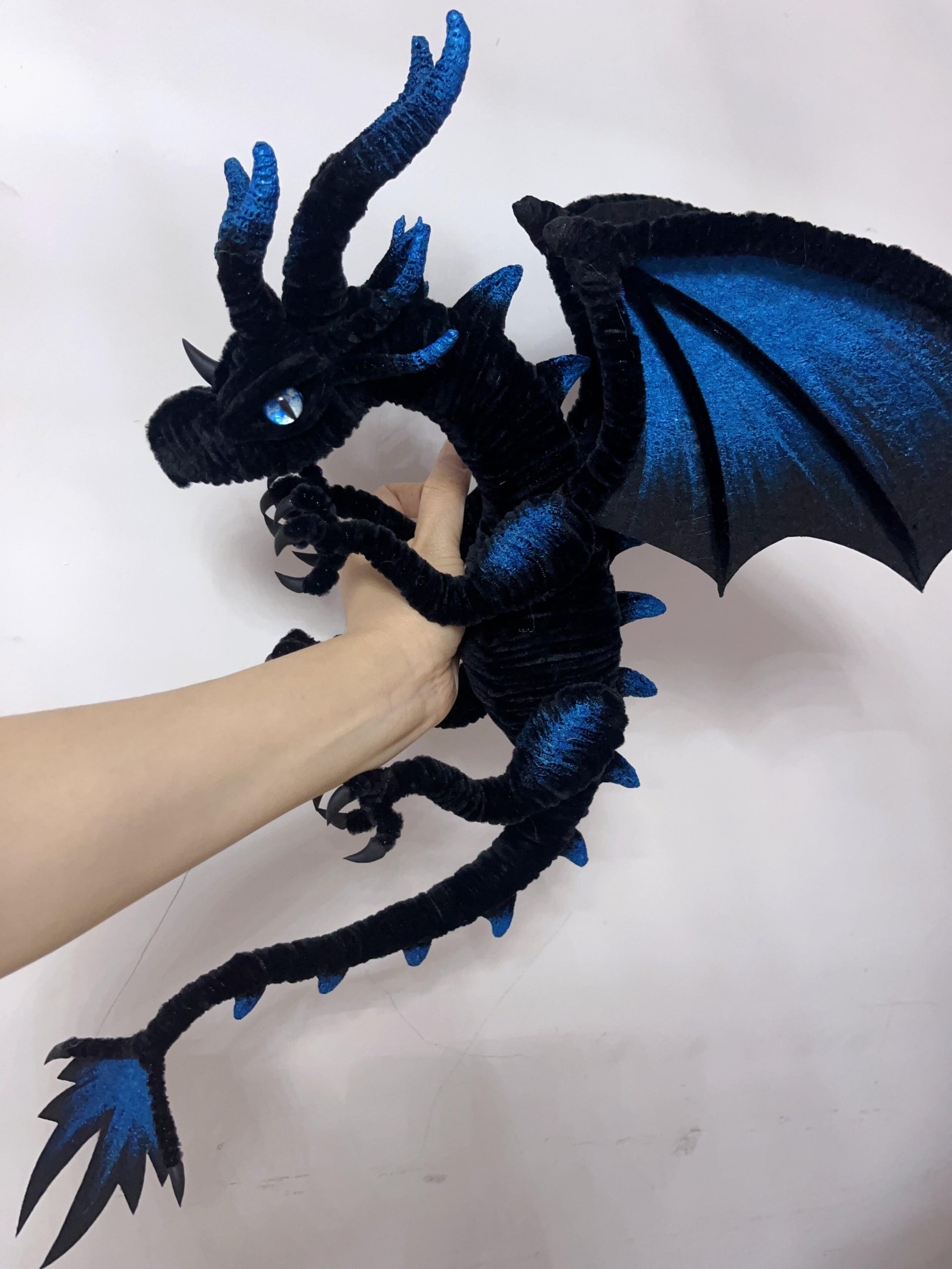 Black Dragon Art Doll DIY Kit - Poseable Fantasy Creature Craft Tutorial