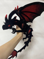 Black Dragon Art Doll DIY Kit - Poseable Fantasy Creature Craft Tutorial - Handcrafted Artisan Collectible - SoftLore