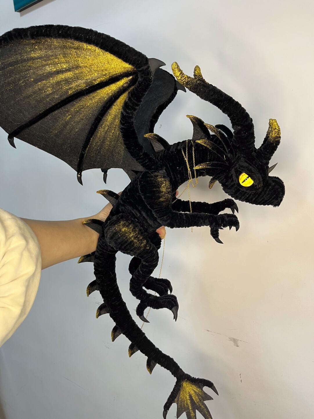 Black Dragon Art Doll DIY Kit - Poseable Fantasy Creature Craft Tutorial