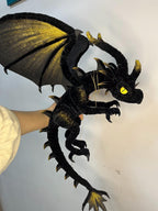 Black Dragon Art Doll DIY Kit - Poseable Fantasy Creature Craft Tutorial - Handcrafted Artisan Collectible - SoftLore