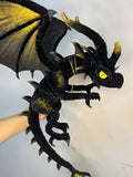 Black Dragon Art Doll DIY Kit - Poseable Fantasy Creature Craft Tutorial - Handcrafted Artisan Collectible - SoftLore