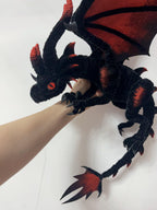Black Dragon Art Doll DIY Kit - Poseable Fantasy Creature Craft Tutorial - Handcrafted Artisan Collectible - SoftLore