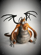 Gothic Dragonite Figurine - Handmade Dark Pokemon Sculpture