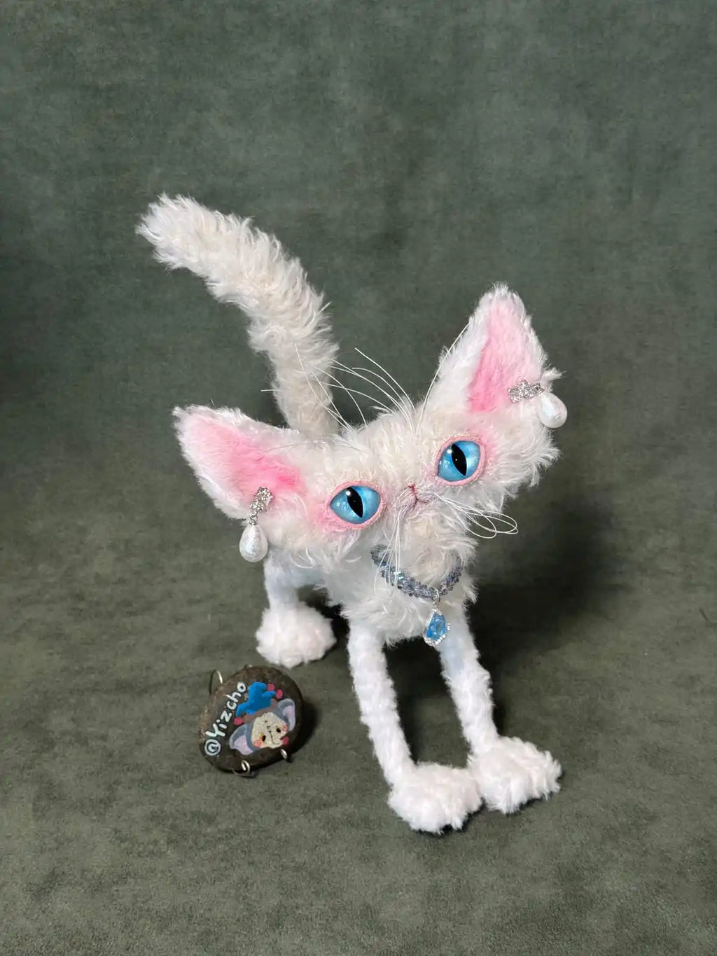 Ocean Secret - Handmade Kitten Princess Art Doll