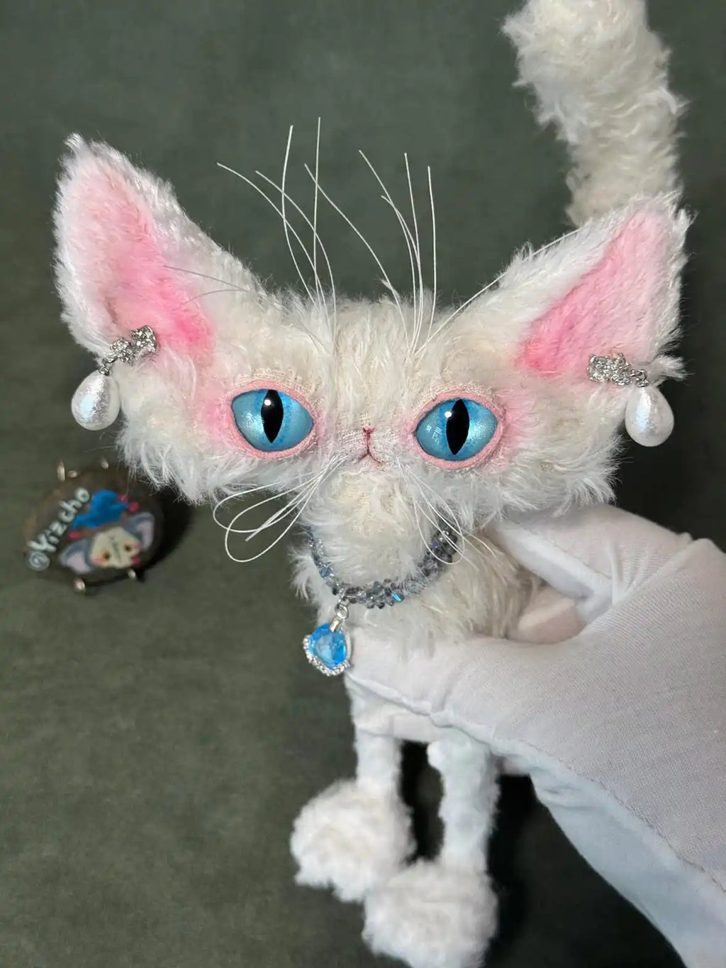 Ocean Secret - Handmade Kitten Princess Art Doll