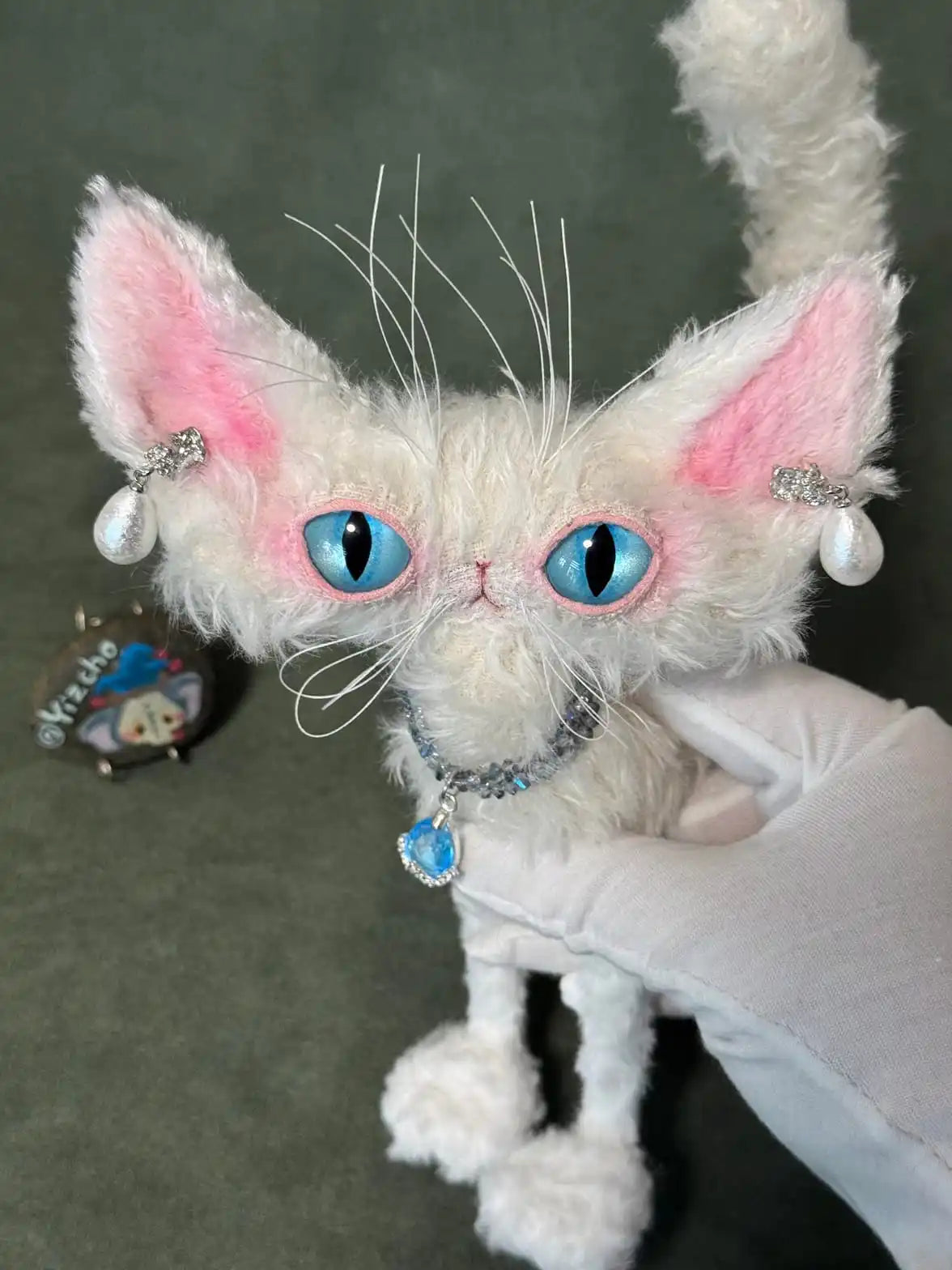 Ocean Secret - Handmade Kitten Princess Art Doll
