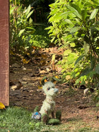 Spirit of Spring - Green Forest Puppy Handmade Art Doll
