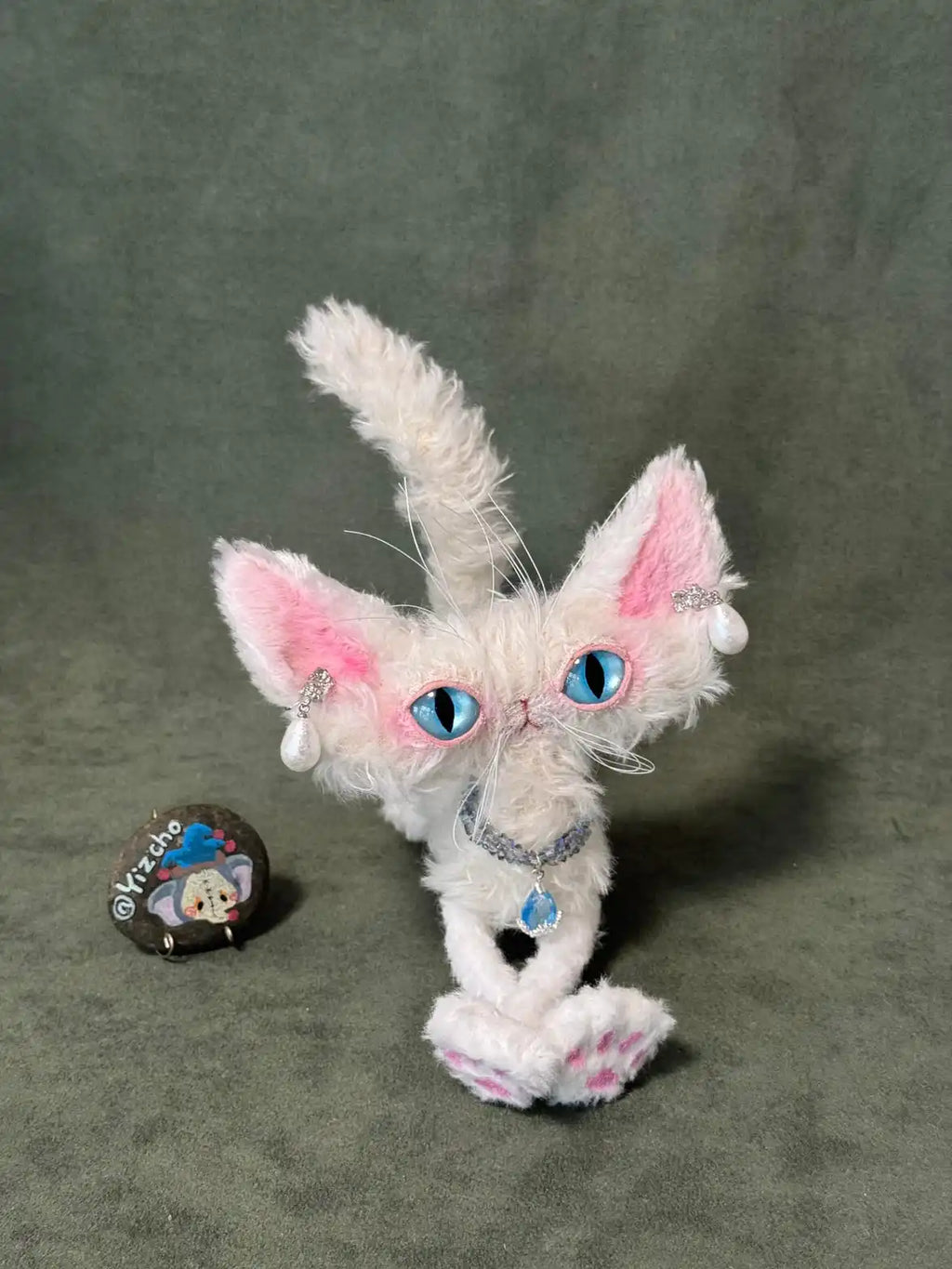 Ocean Secret - Handmade Kitten Princess Art Doll