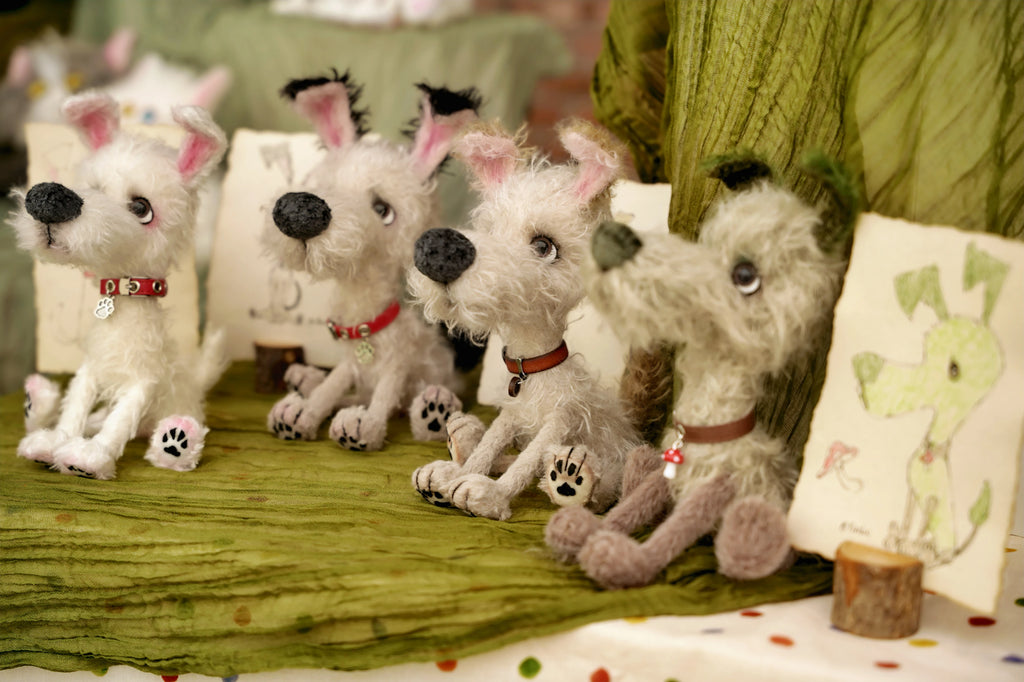 Wandering Pup - OOAK Handmade Artist Dog Doll by Yizcho - Handcrafted Artisan Collectible - SoftLore