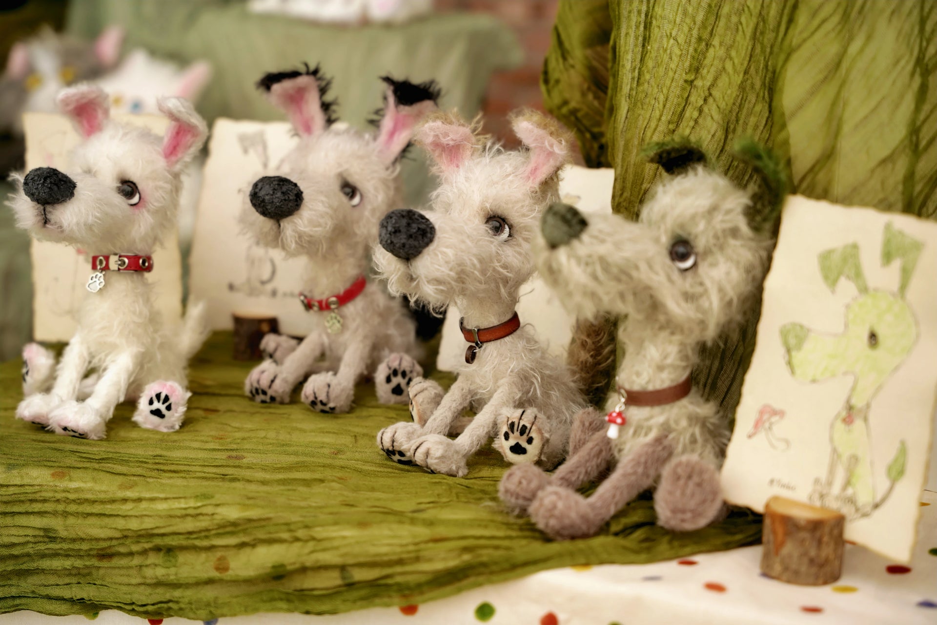 Wandering Pup - OOAK Handmade Artist Dog Doll by Yizcho - Handcrafted Artisan Collectible - SoftLore