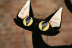 OOAK Black Cat Art Doll - Handmade Poseable Gothic Collectible - Handcrafted Artisan Collectible - SoftLore