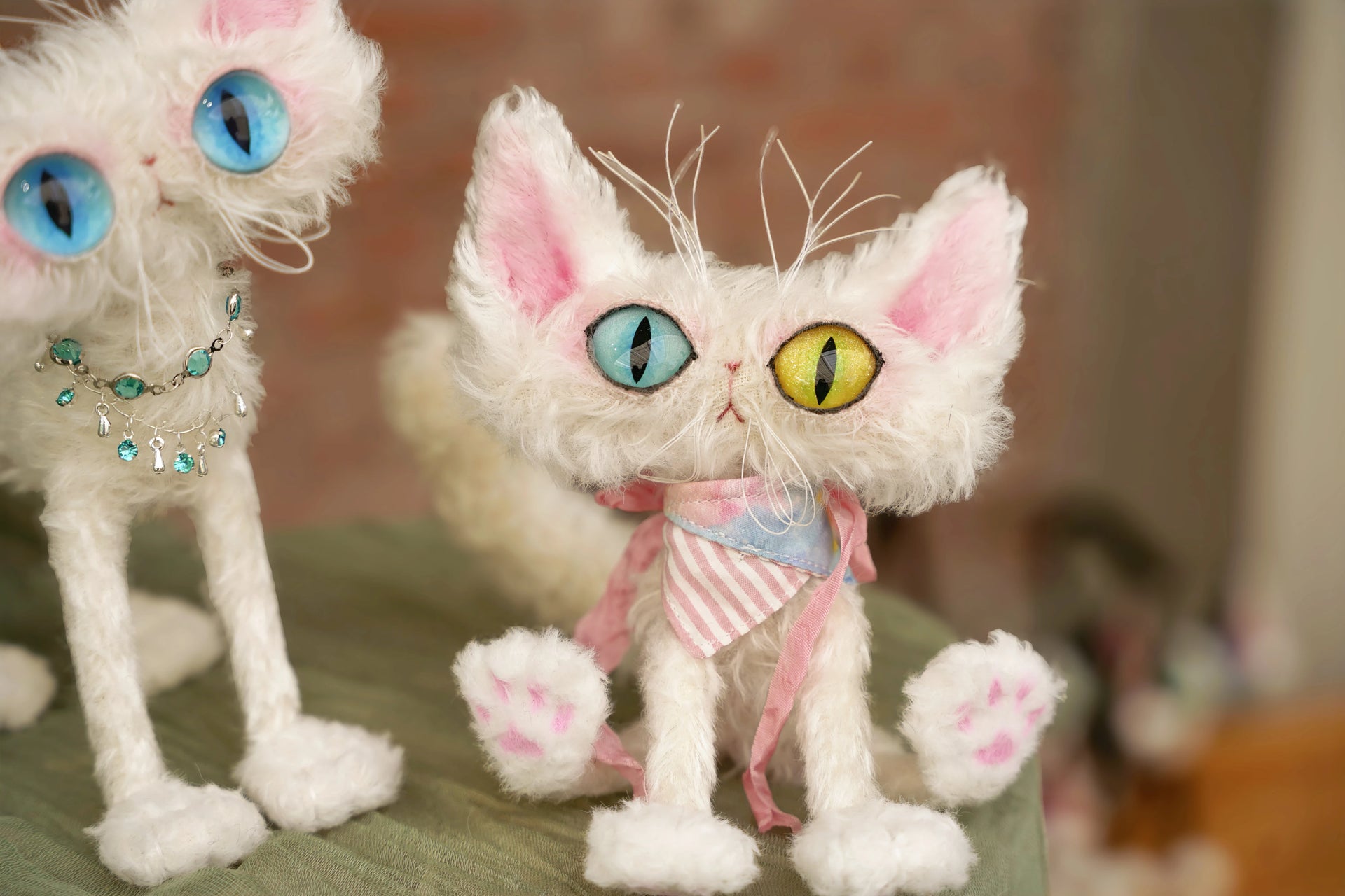 Ocean Secret - Handmade Kitten Princess Art Doll