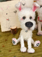 Wandering Pup - OOAK Handmade Artist Dog Doll by Yizcho - Handcrafted Artisan Collectible - SoftLore