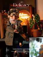 Tweed Uncle Handmade Fabric Art Doll - Handcrafted Artisan Collectible - SoftLore