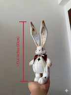 Christmas Carol Rabbit Sewing Kit - Gothic Celestial Plush Bunny Craft