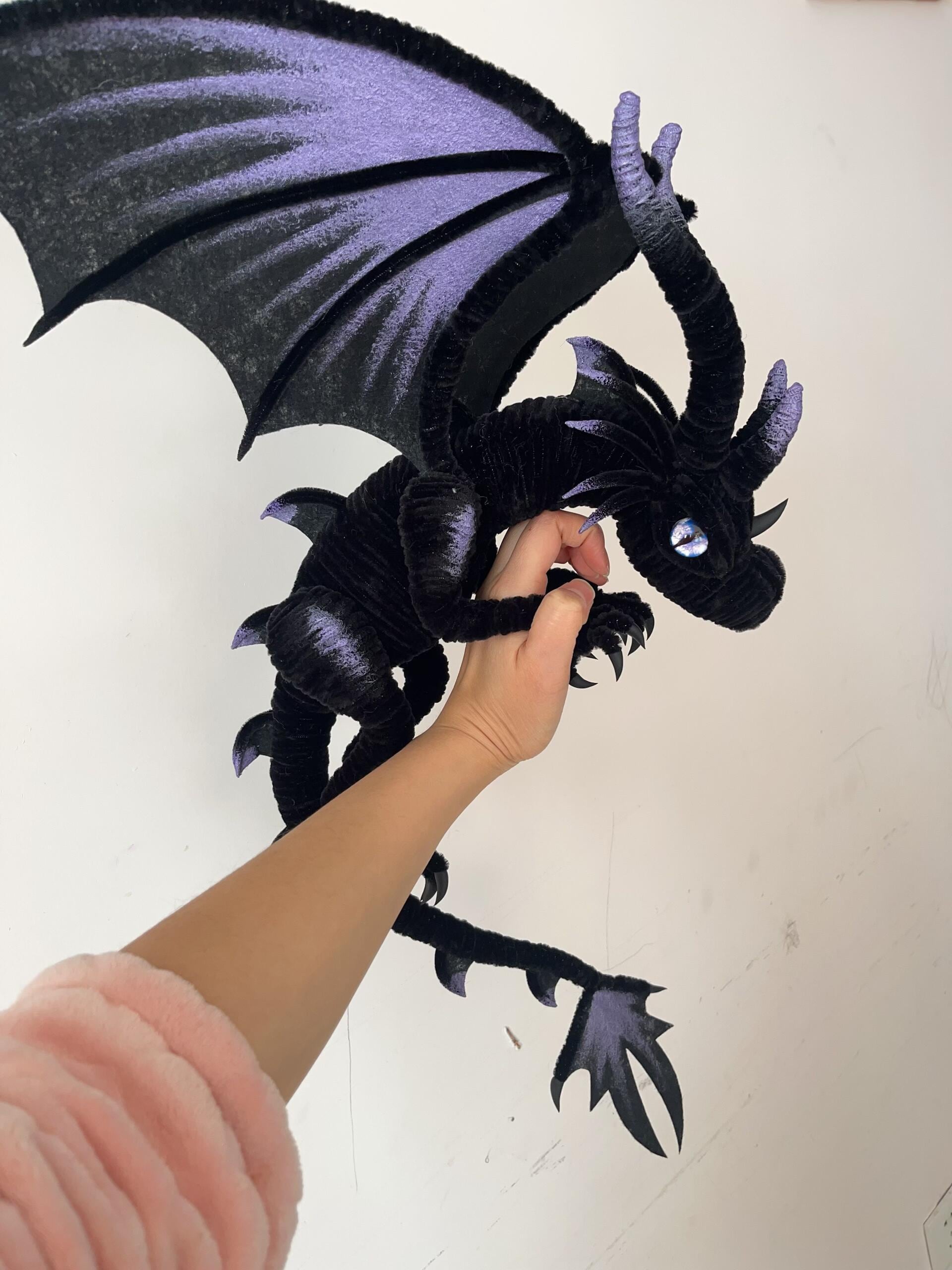 Black Dragon Art Doll DIY Kit - Poseable Fantasy Creature Craft Tutorial