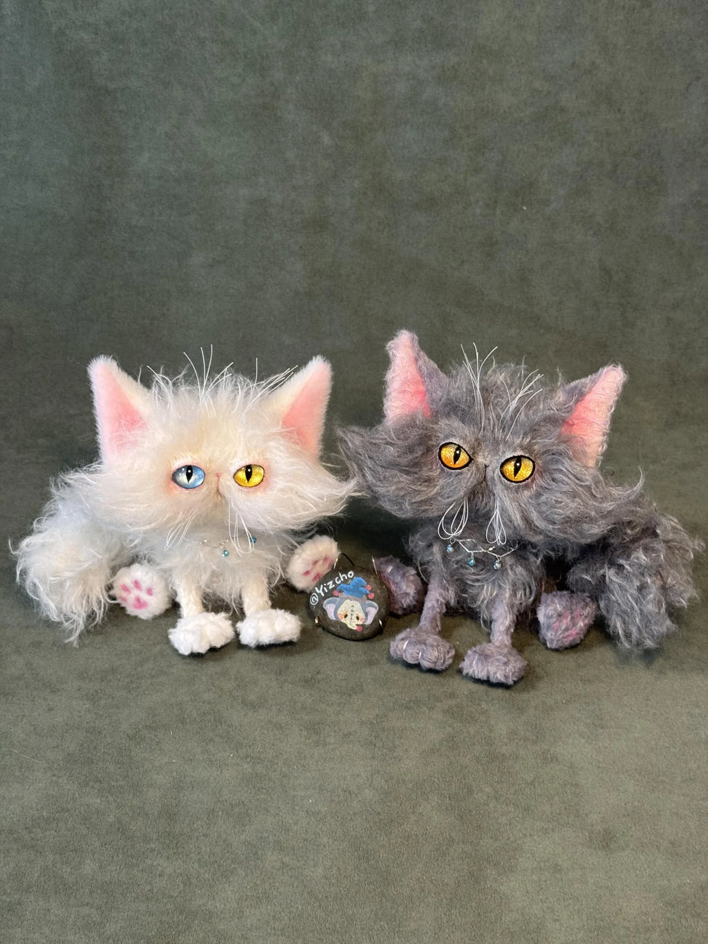 Little Dark Cloud - OOAK Handmade Cat Art Doll by Yizcho