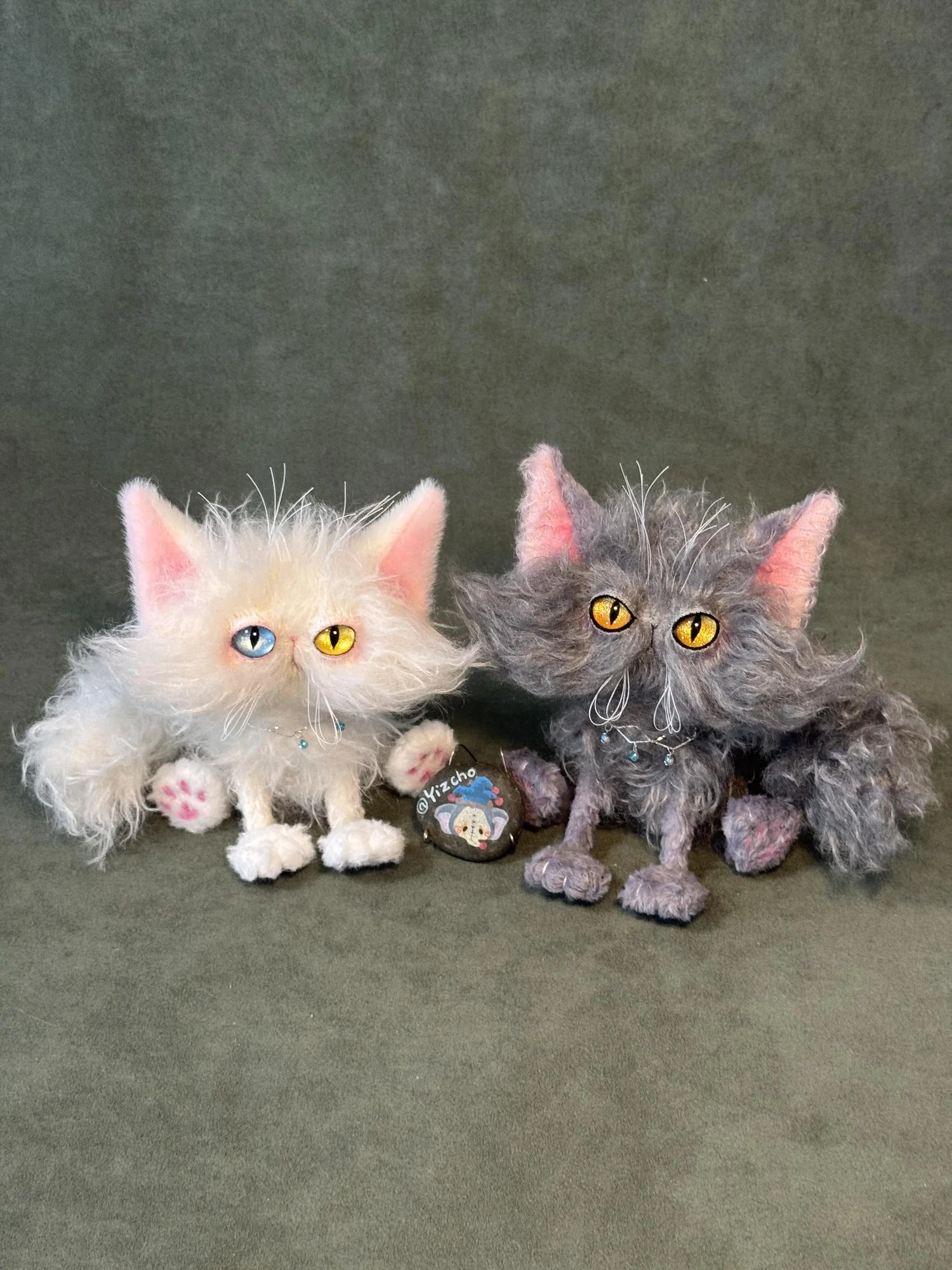 Little Dark Cloud - OOAK Handmade Cat Art Doll by Yizcho