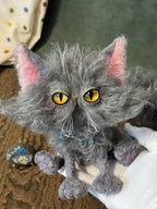 Little Dark Cloud - OOAK Handmade Cat Art Doll by Yizcho