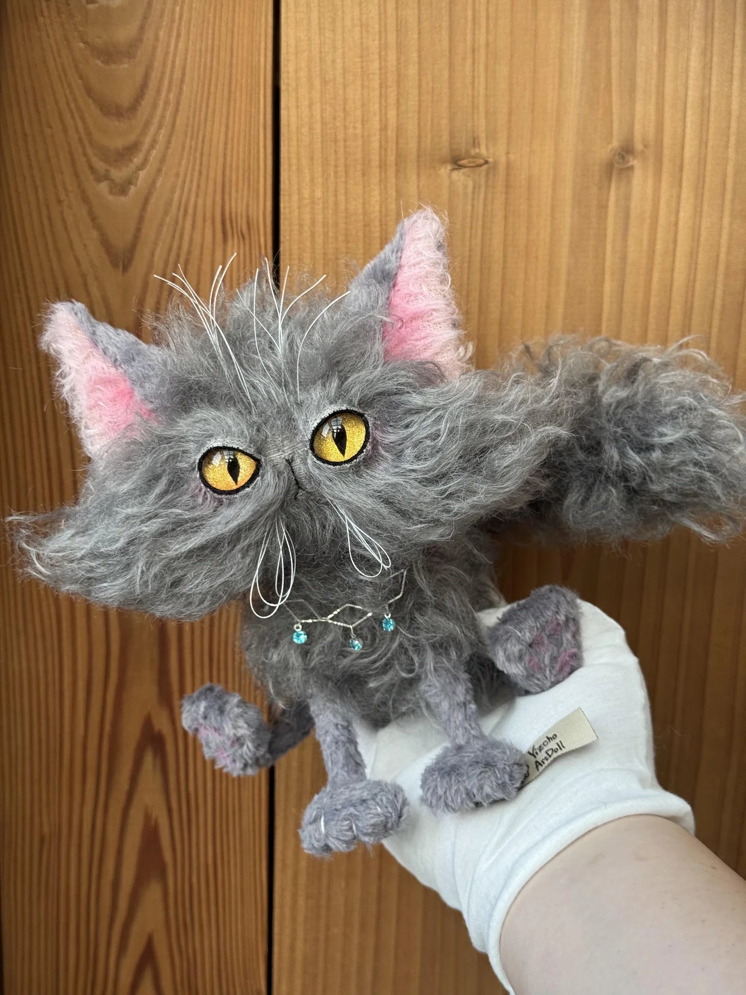 Little Dark Cloud - OOAK Handmade Cat Art Doll by Yizcho
