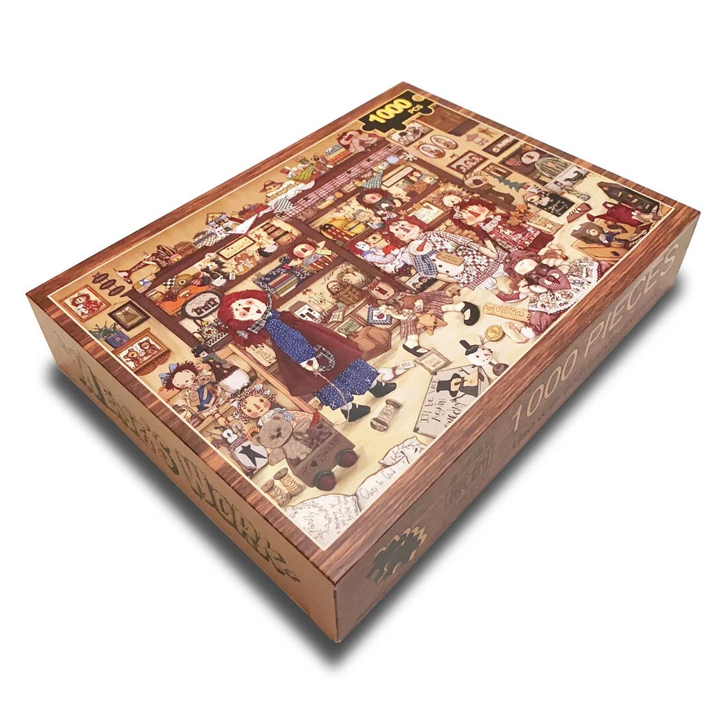 Artist's Doll Cabinet - 1000 Piece Jigsaw Puzzle - Handcrafted Artisan Collectible - SoftLore