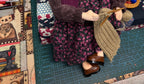 Kind Granny OOAK Handmade Fabric Art Doll, Poseable Collectible Artist Doll